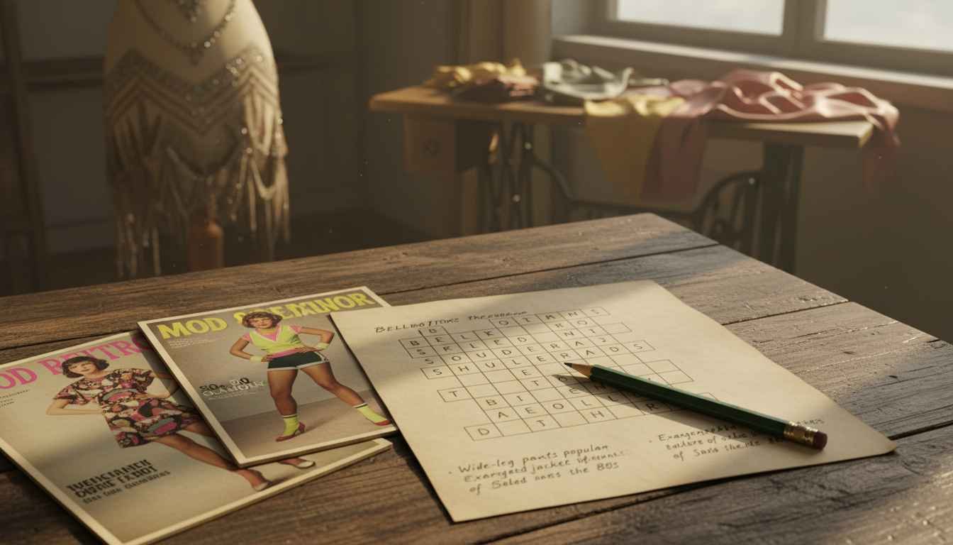 No longer fashionable crossword